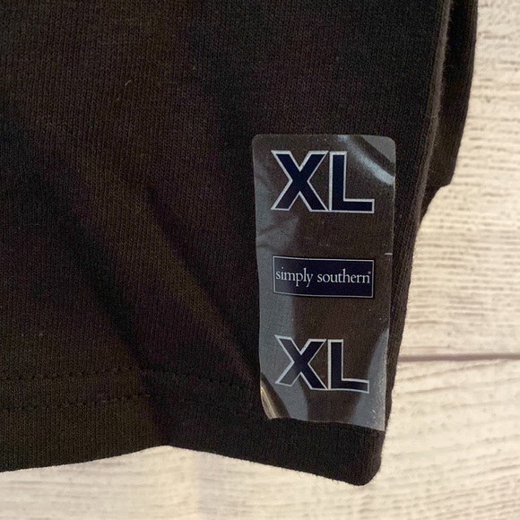 Simply Southern Collection Preppy Plaid Long Sleeve Women's T-Shirt Black - XL - Picture 5 of 13